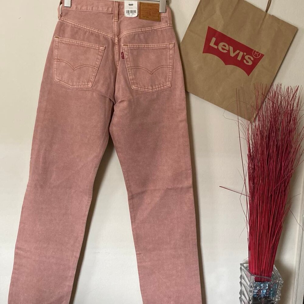LEVI'S 501 '90s Women's Pink Jeans (Size: 24x32) NWT - Picture 3 of 11